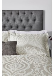 Luxurious Damask Woven Jacquard Duvet Cover and Pillowcase Set