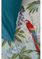 Accessorize Paradise Tropical Floral Cotton Duvet Cover And Pillowcase Set