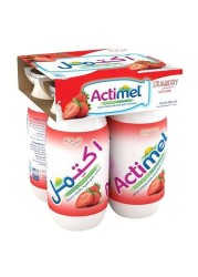 ACTIMEL STRAWBERRY 93 ML × 4