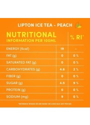 Lipton Carbonated Free Iced Tea Drink 320 ml x Pack of 6