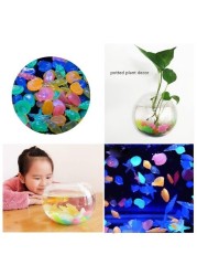 ALISSA 100 Piece - Glow in Dark Sea Shells for Home Aquarium and Garden Décor (Random Colors)