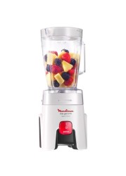 Moulinex Blender 1.5 Liter with Grinder and Grater, 500 Watt, White