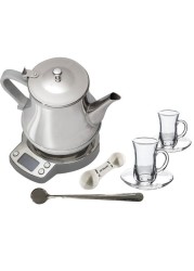 Crown Line Electric Kettle 0.8 Liter 1000 Watt Stainless Steel KT-188