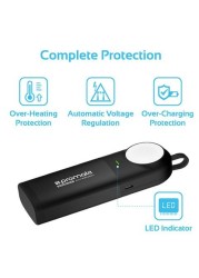 Promate - 6700 mAh Apple Watch Power Bank Charger , Apple MFI Certified 6700mAh Apple Watch Battery Charger with Built-in Lightning Cable