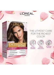 L'Oreal Paris Excellence Hair Dye 5.0 Light Brown Pack of 2
