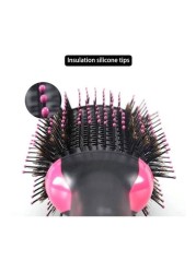 2-in-1 Hair Dryer And Volumizing Brush Black/Pink