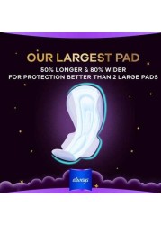 Always Dreams Clean/Dry Maxi Thick Night Long Pads With Wings 7 Pads