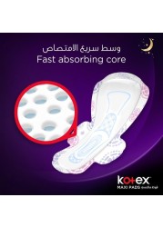 Kotex Long Pads With Wings, 24 Pieces