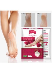 Pack Of 3 rose Exfoliating Foot Peel Mask