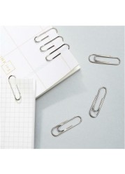 ALISSA Set of 3 Boxes - File Management Paper Clips (29mm Silver 200 Pieces Per Box)