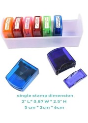 Iwanto Self Inking Motivational Stamp Set for Teachers (8 Pieces)
