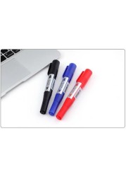 Elissa Marker Pens Double Large 12 Pieces (Red, Blue, Black - 4 Pieces Each Color)