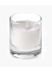 White Glass Scented Candle