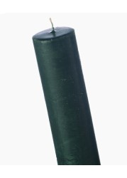 Dark Green Pillar Candle set of 2pcs