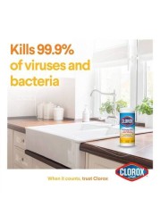 Clorox Disinfecting Wet Wipes With Lemon, Pack Of 35 Pieces