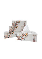 Al Fajr Facial Tissue Golden 200 2 Ply Sheets.