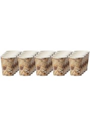 Al-Sager Disposable Paper Cups - Tea Cups - Coffee Cups and Coffee Mugs - 6.5 oz - 50 Pieces