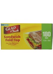 GLAD SANDWICH FOLD TOP 180'S