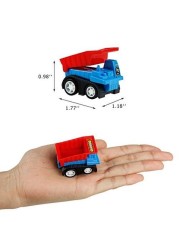 Fajiabao Mini Cars 18pcs Digger Bulldozer Kids Toy Construction Machinery Set Mini Cars Cake Toppers Birthday Supplies-Random Color