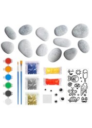 ALISSA Rock Painting Kit for Kids DIY Arts and Crafts Activities Creative Playset for Girls & Boys