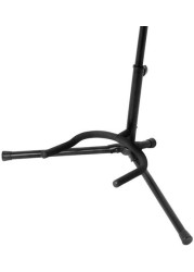 Mike Adjustable Guitar Stand Electric or Acoustic Guitar Stand (Single Stand, Black)