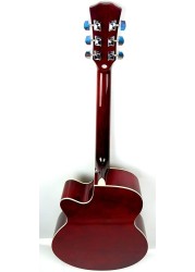 Mike 40 Inch Acoustic Guitar with Bag and Strap (40, Brilliant Red)