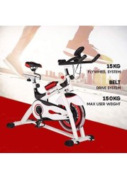 Powermax Fitness Bike (BS-155) For Unisex - Red/White