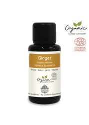 Aroma Tierra Ginger Essential Oil - Aroma Tierra - 100% Pure, Natural, Ecocert Certified Organic - 30ml