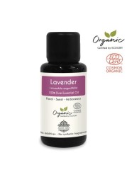 Lavender Essential Oil by Aroma Tierra (France) - Aroma Tierra - 100% Pure, Natural, Ecocert Certified Organic - 30ml