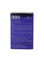 Adol Paracetamol 500mg - 96 Capsules