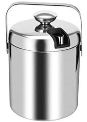 Stainless Steel Ice Bucket Ice Cube Double Container