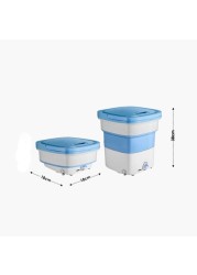 Aiwanto Washing Machine Laundry Machine Foldable Travel Mini Washing Machine Bucket Small Cloth Baby Cloth Washing Machine (Blue)