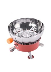 Small Windproof Camping Stove Outdoor Butane Gas Stove Backpacking Gas Stove