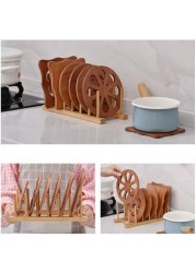 ALISSA Multipurpose Detachable Bamboo Drain Tray Drying Rack Storage Holder Stand for Home Kitchen Cabinets