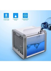 Aiwanto 3 in 1 Mini Air Cooler Air Cooler Humidifier Portable Fan مكيف الهواء مع 7 أضواء ملونة