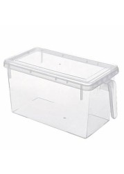 Awanto 3Pcs 5L Plastic Kitchen Storage Box Storage Containers Refrigerator Storage Boxes Vegetable Meat Storage Boxes Bathroom Storage Box