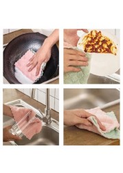ALISSA-10PCS. منشفة مطبخ ماصة من الألياف الدقيقة الزيتية غير لاصقة ، منشفة يد. متعدد الألوان.