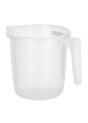 Delcasa Plastic Cup With Handle - White - 9 cm