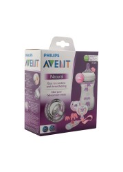 مجموعة هدايا زجاجة الرضاعة الطبيعية من Philips Avent بتصميم فيل SCD628 / 01