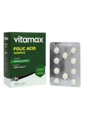 Vitamax Folic Acid 400 mcg Tablets 60&#039;s