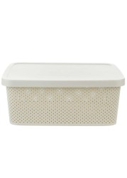 Hobby Life Diamond Plastic Storage Box W/ Lid (25.5 x 35 x 15 cm, 13 L)