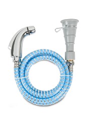 Traveller Chattaf Shattaf Travel Bidet Sprayer (120 cm, Silver/Blue)