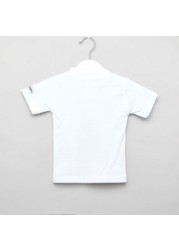 Just Add A Kid Policeman Print T-shirt with Short Sleeves