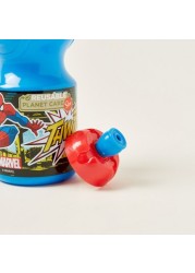 Spider-Man Print Sports Bottle with Cap - 400 ml