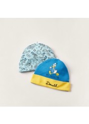 Donald Duck Print Beanie - Set of 2