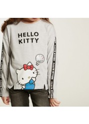 Sanrio Hello Kitty Print T-shirt with Long Sleeves