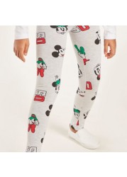 Disney All-Over Minnie Mouse Print Leggings with Elasticated Waistband
