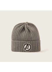 Avengers Embroidered Cap with Rolled-Up Hem