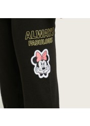 Disney Minnie Mouse Print Leggings with Elasticated Waistband