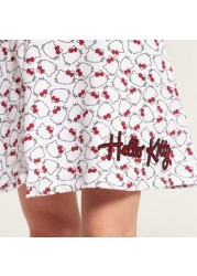 Sanrio Hello Kitty Print Mini Skirt with Bow Accent